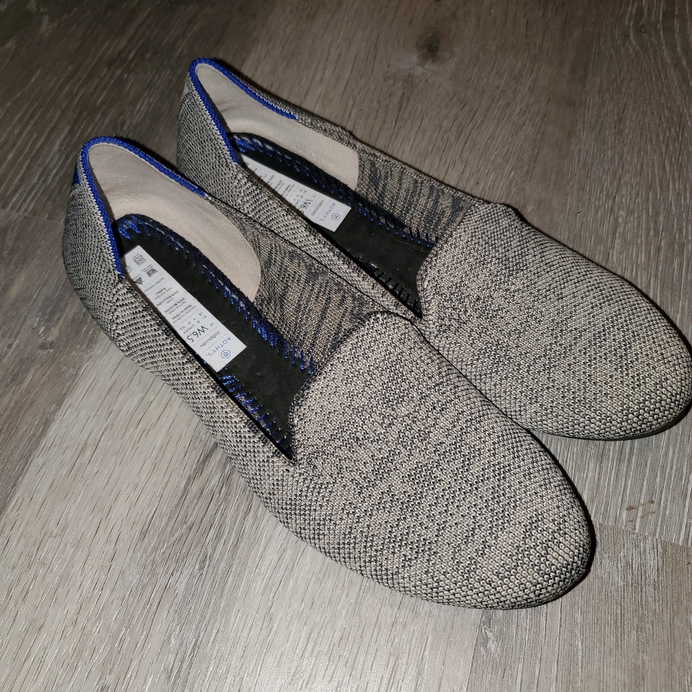 Rothys Heather grey loafers